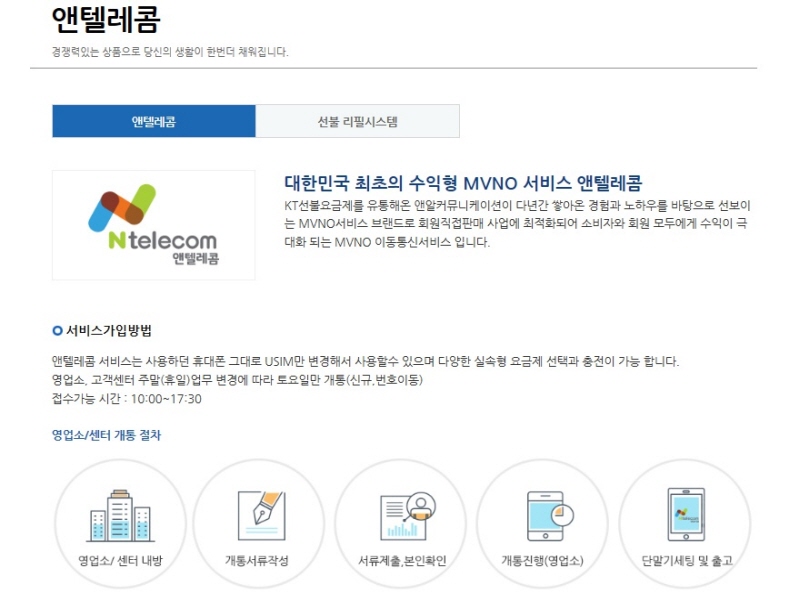 통신비의 새바람, 알뜰폰 엔텔레콤